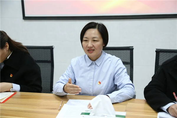 党支部书记董春玲同志作总结发言